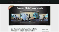 Desktop Screenshot of powerplateworkouts.com